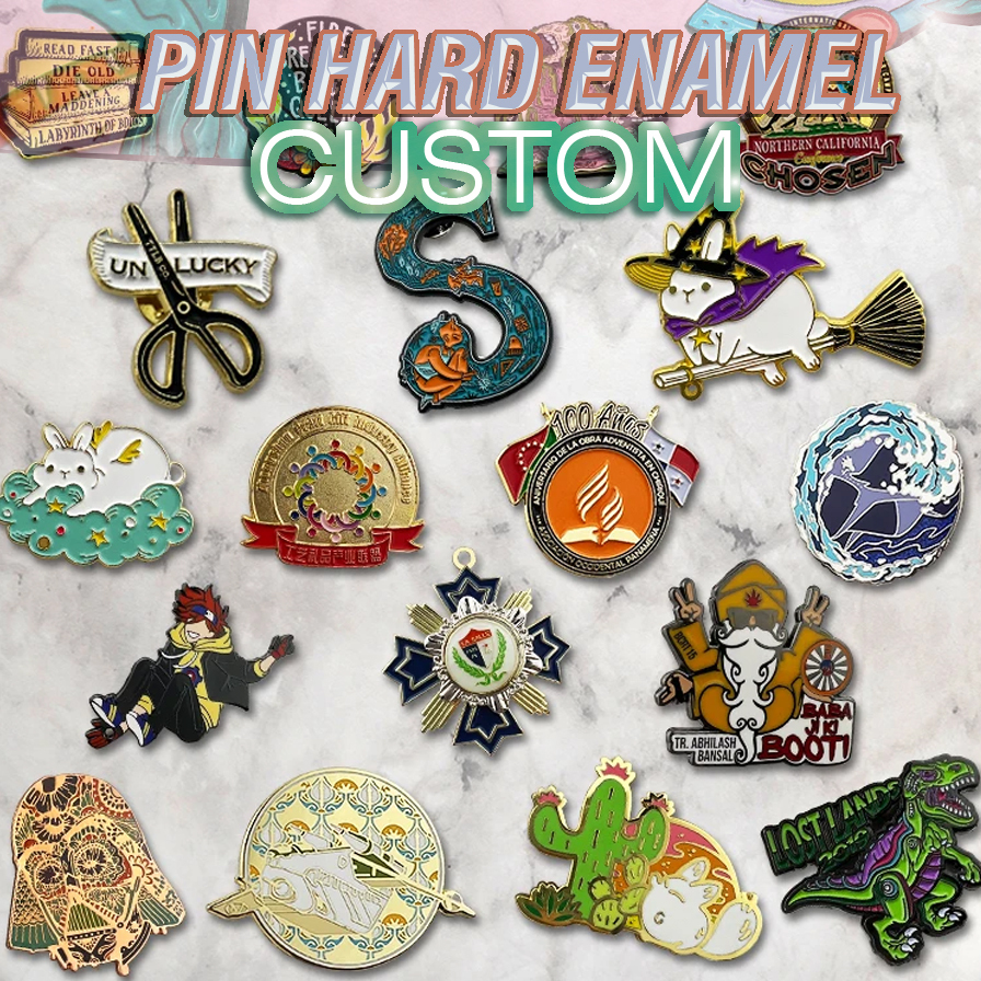 Pabrik pin hard enamel custom desain bebas harga murah proses cepat untuk aksesoris dan souveniir di