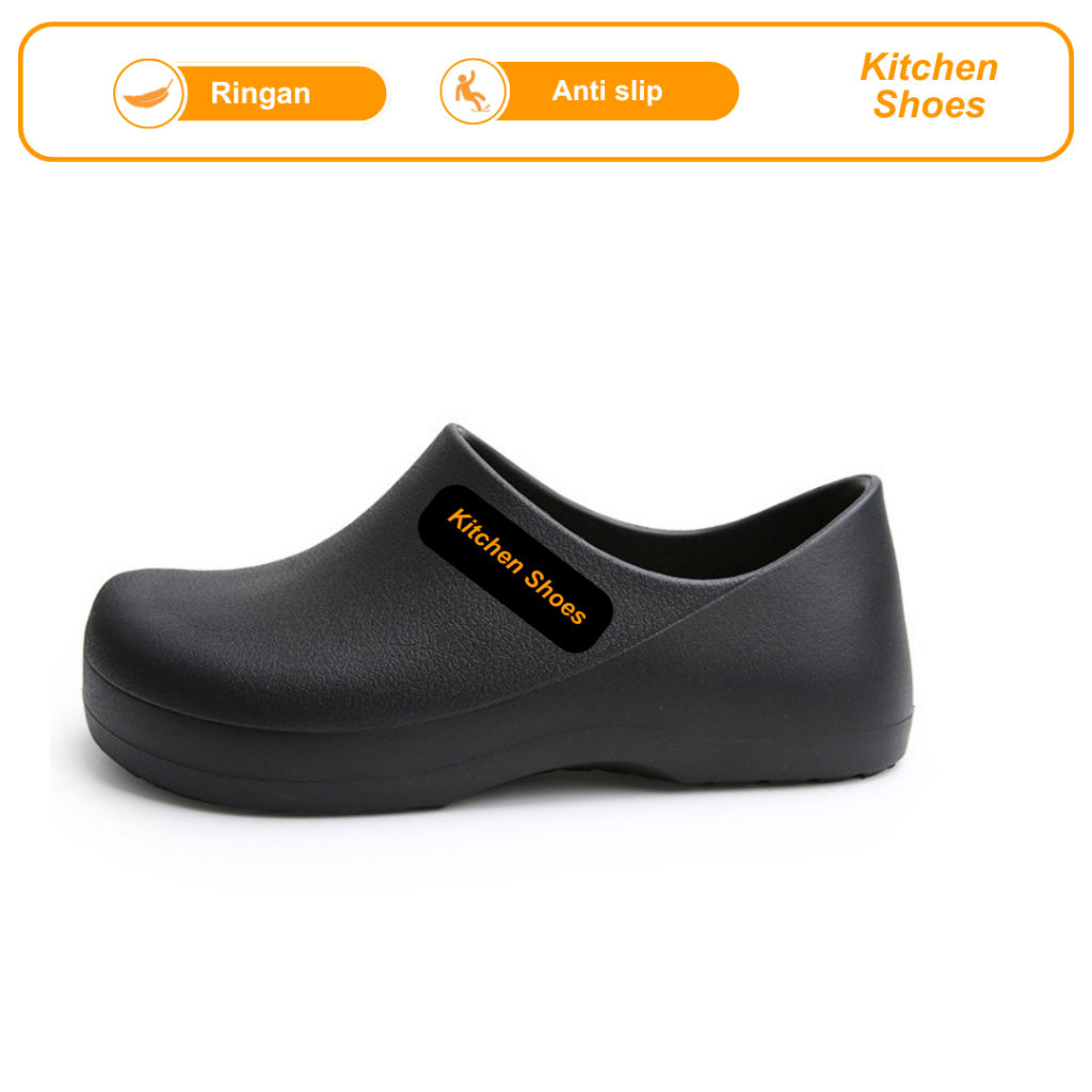 Sepatu Kitchen Pria Sepatu Chef Kitchen Shoes Anti Slip 122