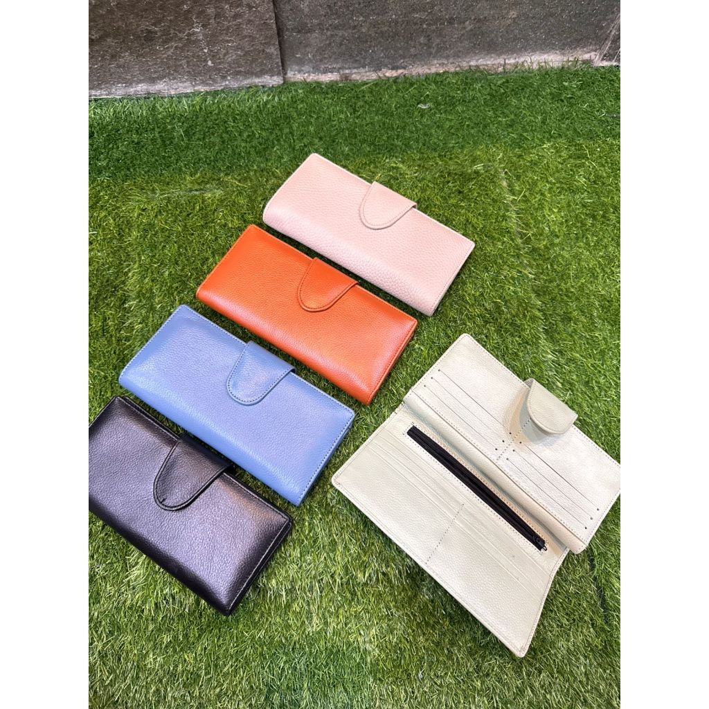 DOMPET KULIT PANJANG WANITA MODEL CETET BESAR-TOKO SYAGITA KULIT ASLI