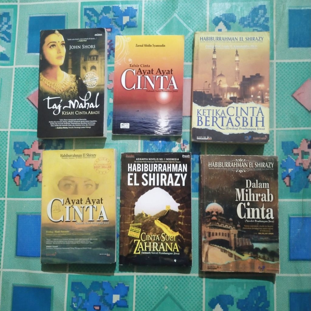 Buku Novel, TAJ MAHAL, Tafsir Cinta AYAT-AYAT CINTA, KETIKA CINTA BERTASBIH, AYAT-AYAT CINTA, CINTA 