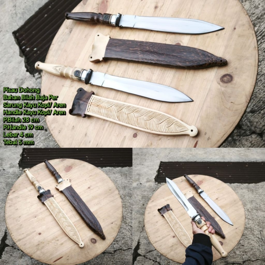 aneka ragam pisau | pisau dohong TJM Dua sisi