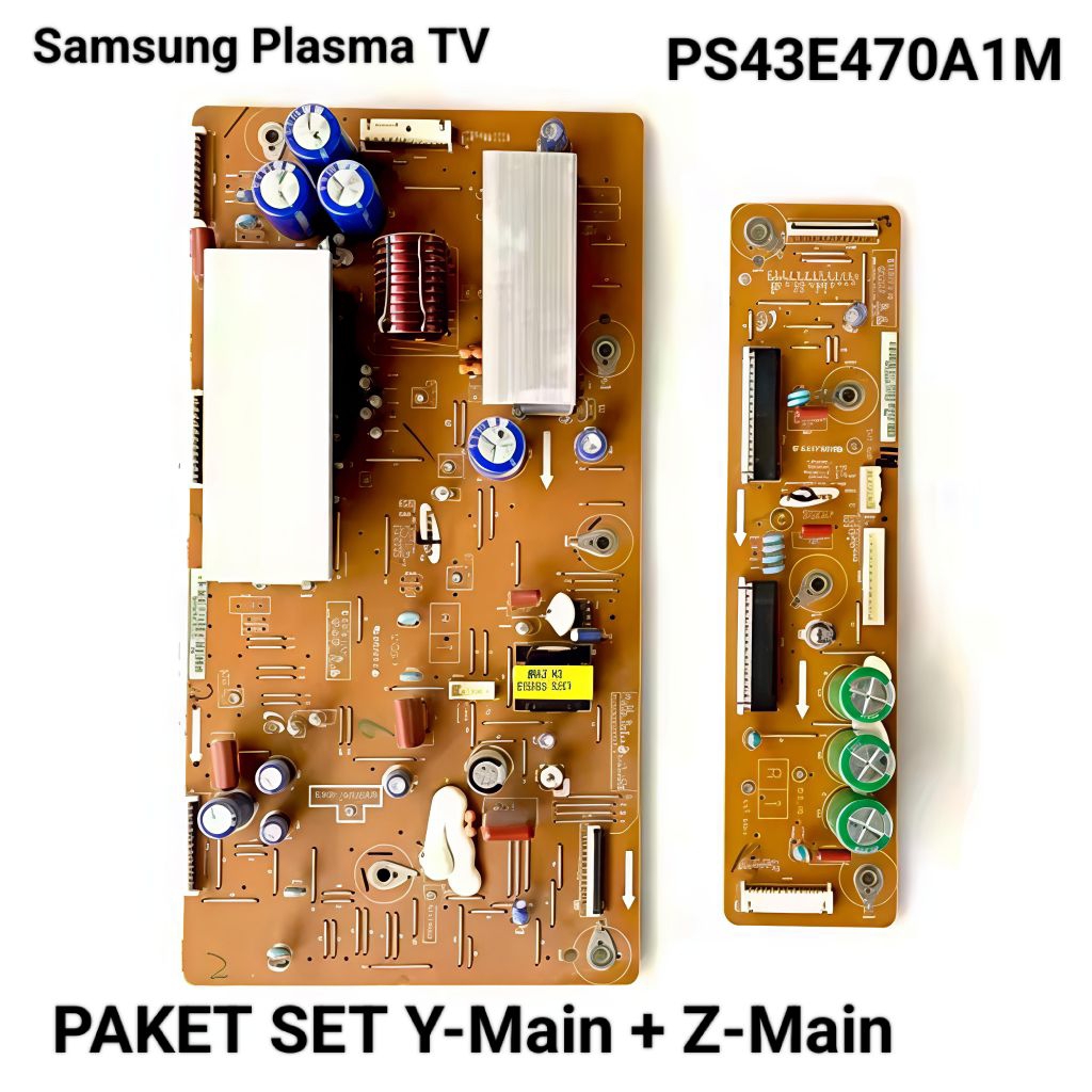 PAKET SET Y-Main + Z-Main TV Samsung PLASMA 43"  PS43E470A1M PS43E470 PS 43E470 YMain & Zmain Plasma