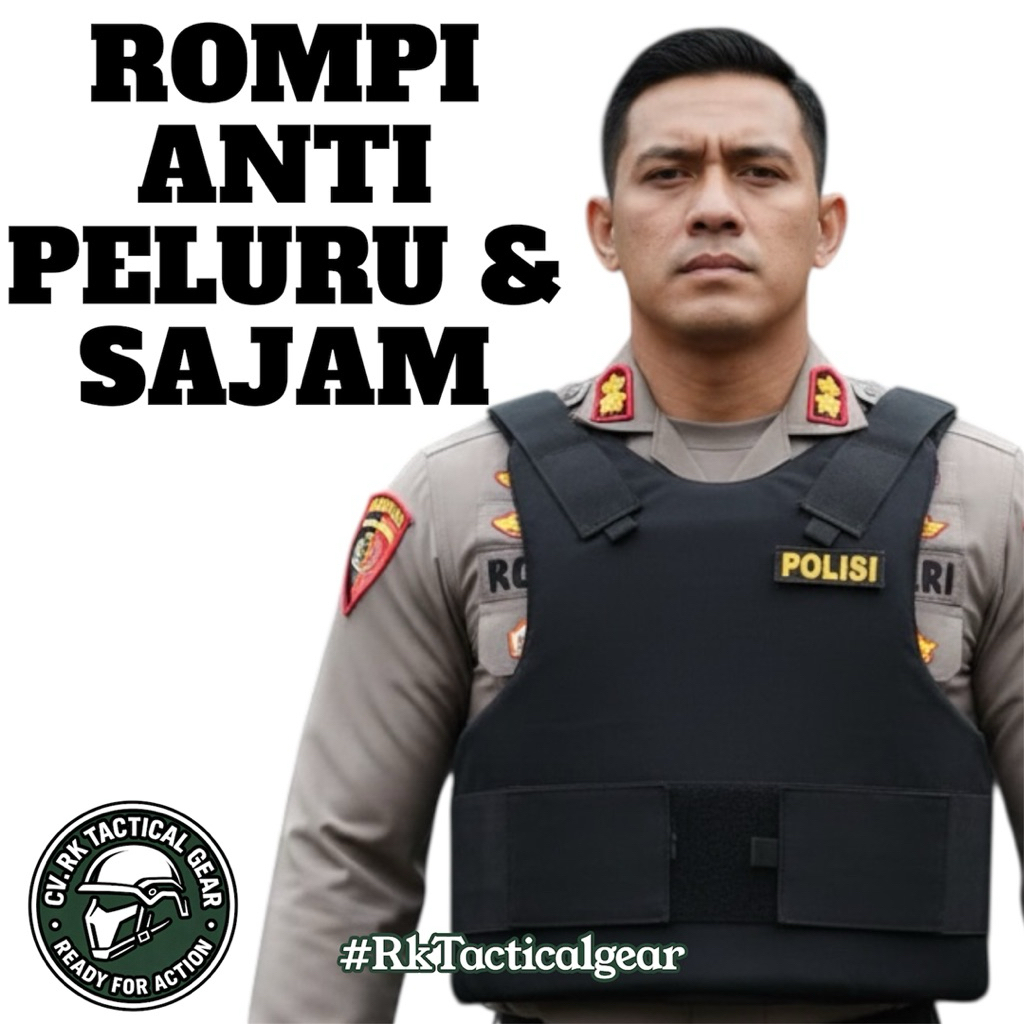 Rompi Anti Peluru & Anti Sajam | POLRI/POLISI/SATPAM/SECURITY / BODY GUARD/  Rompi J-Force, AGL & SA