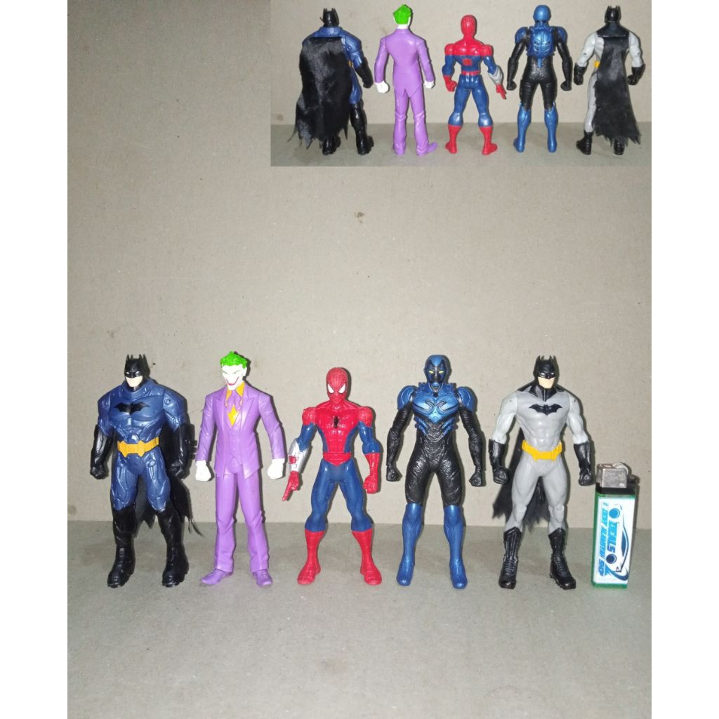 figure original dc comics marvel superhero set