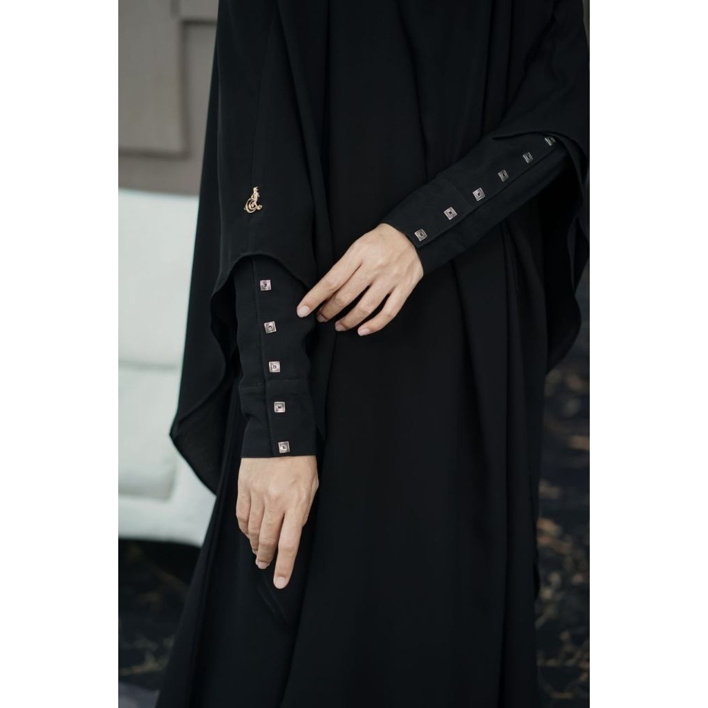 Abaya Double Black Arabian - Abaya Al Arabian - Abaya Haji Umroh