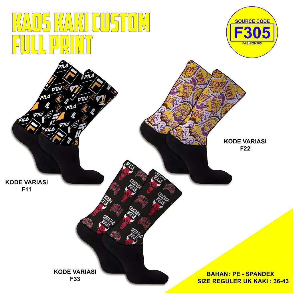 KAOS KAKI MOTIF KEREN SPORT KAOS KAKI CUSTOM