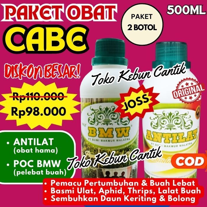 Solusi Lengkap Petani Cabai‼️ POC BMW 500ml & ANTILAT 500ml | Bikin Tanaman Cabai Subur dan Bebas Ha
