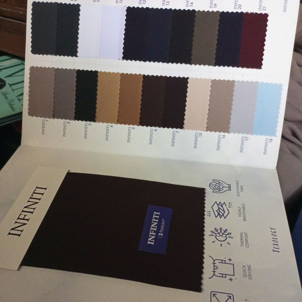 katalog contoh kain infinity