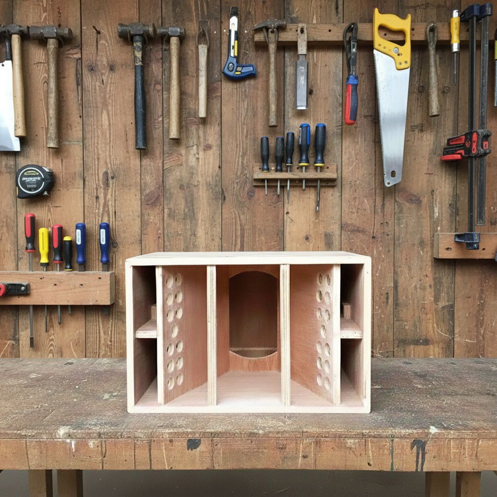 Box Paratop 8 inchi bahan triplek 12mm semi meranti