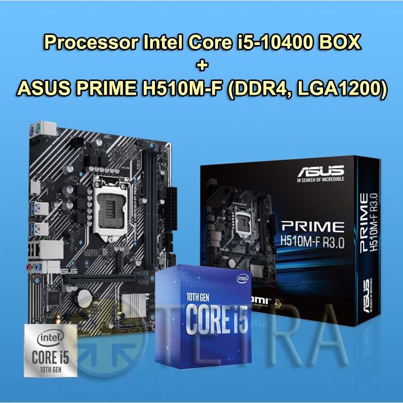 [BUNDLE] Intel Core i5-10400 BOX + ASUS PRIME H510M-F Motherboard (DDR4, LGA1200)