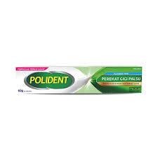 Polident perekat gigi palsu, lem gigi - Polident cleanser