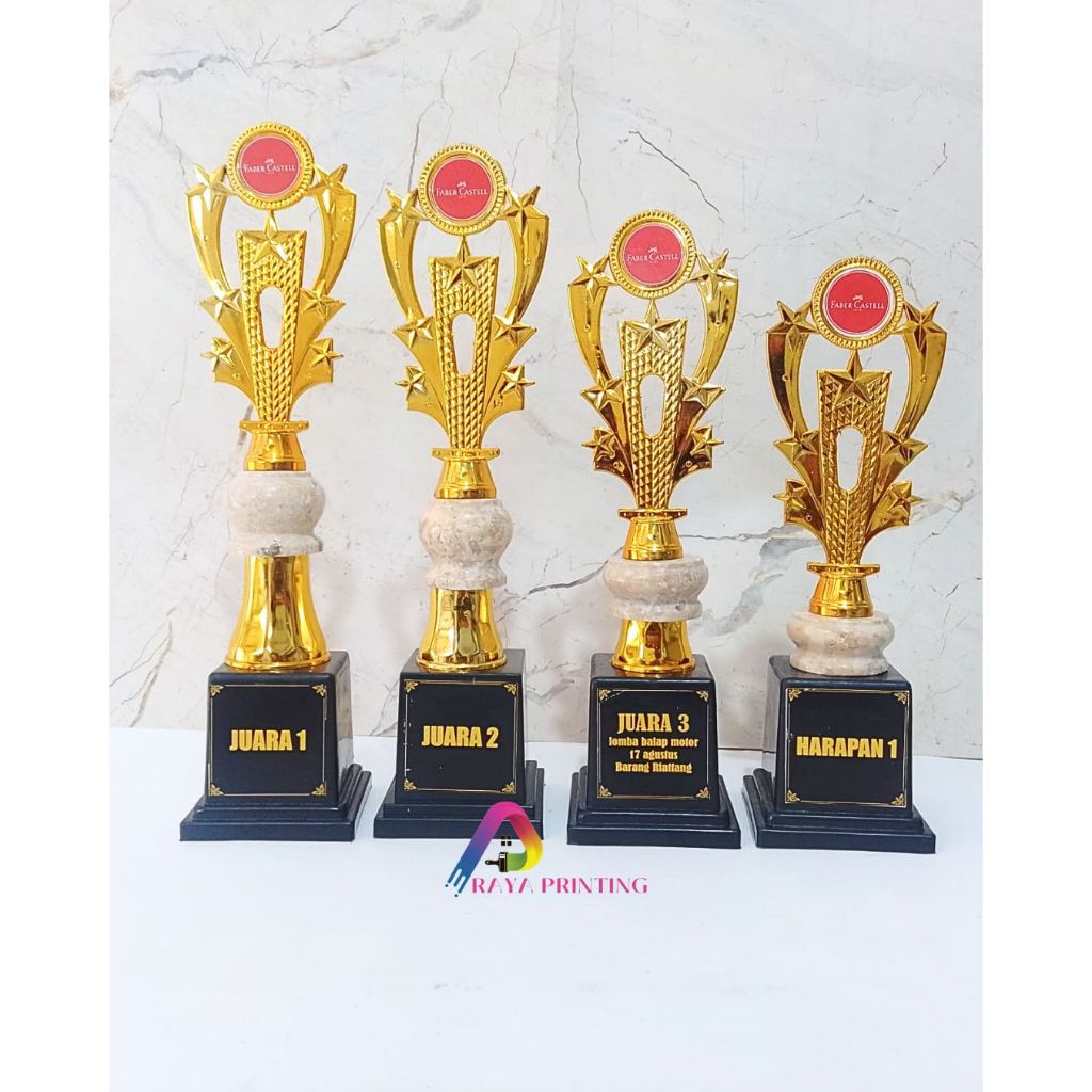 PIALA JUARA 1234 SATUAN KOMBINASI MARMER