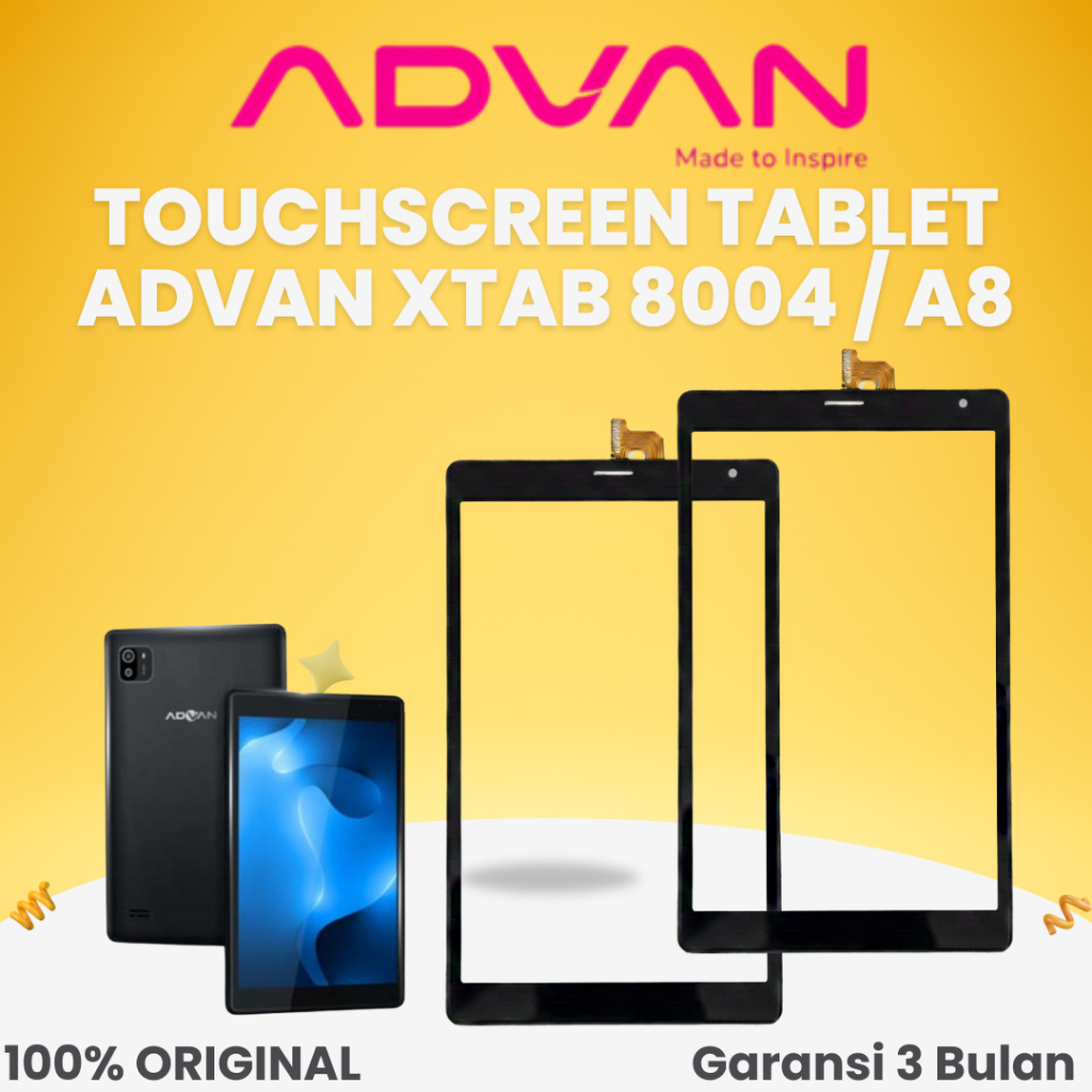 TOUCHSCREEN TABLET TAB ADVAN XTAB 8004 GARANSI 3 BULAN