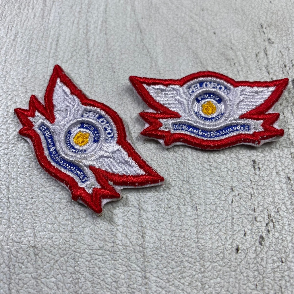 Bet Wings PELOPOR LANTAS Bordir Timbul POLRI POLISI LALU LINTAS