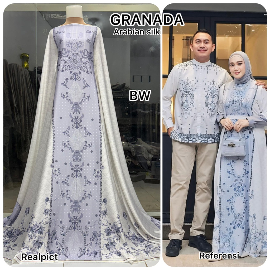 KAIN SARIMBIT MOTIF GRANADA SERIES | kain ARABIAN silk | kain BARBARA silk | kain couple