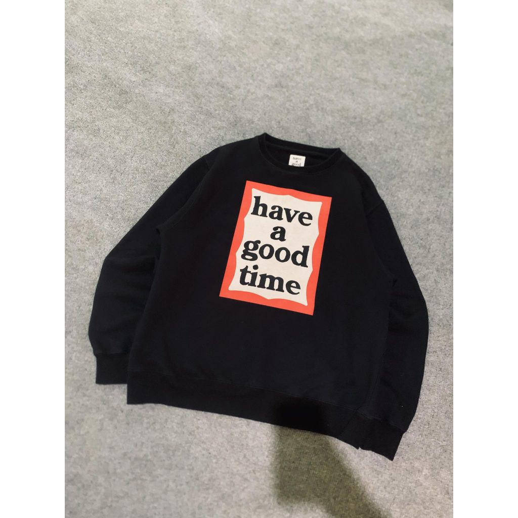 crewneck hagt red flame big logo