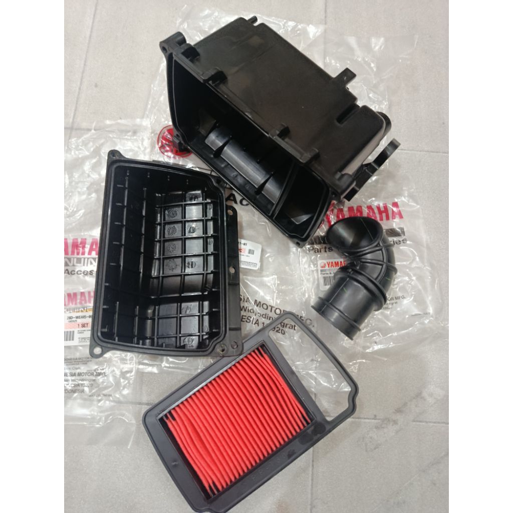 BOX,TUTUP, FILTER UDARA, KARET FILTER, 1 SET MIO SPORTY, SMILE ORIGINAL YAMAHA YGP 5TL