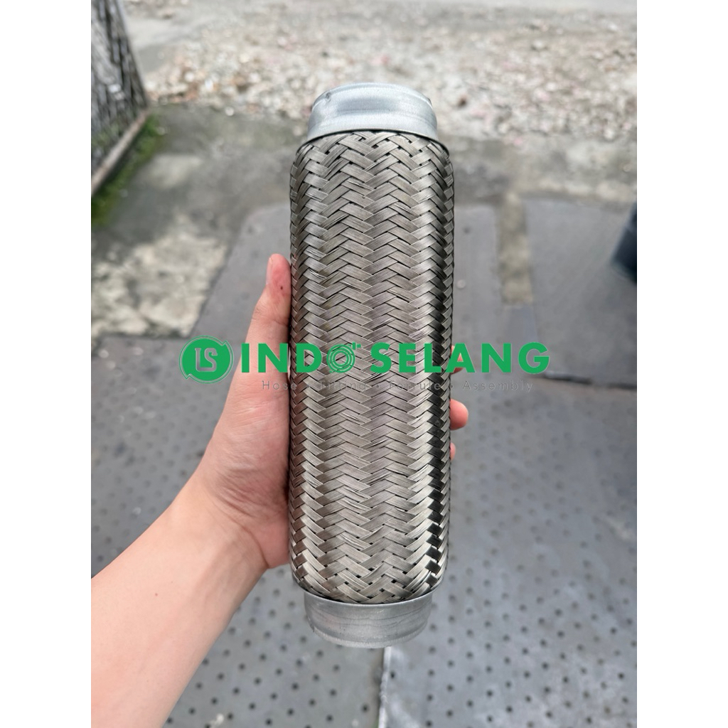 INDOSELANG - FLEXIBLE HOSE KNALPOT SELANG FLEKSIBEL EXHAUST MUFFLER SAMBUNGAN PIPA MOBIL