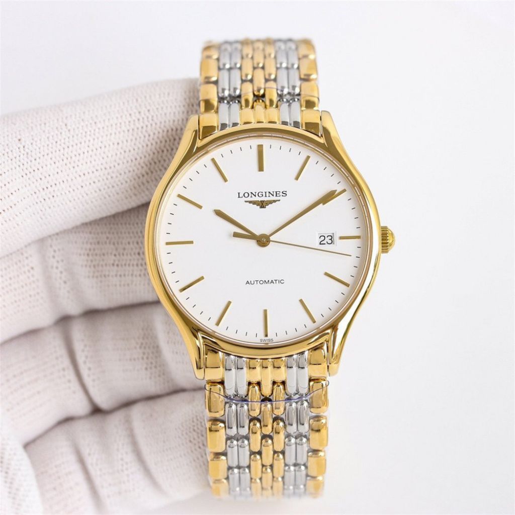 Jam Tangan Pria LONGINES Lyre 38.5 Otomatis, dial Gold Otomatis, L4.960.2.12.7