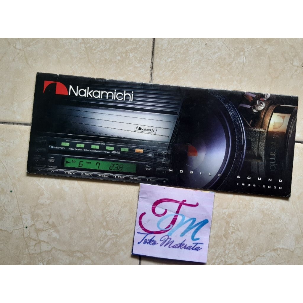 buku booklet iklan katalog produk radio tape mobil NAKAMICHI MOBILE SOUND 1999-2000