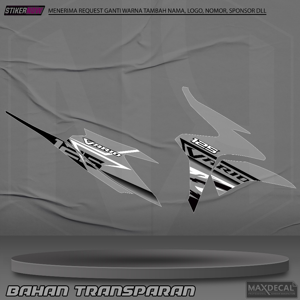 Striping Variasi Vario KZR Stiker Transparan Vario 125 Old