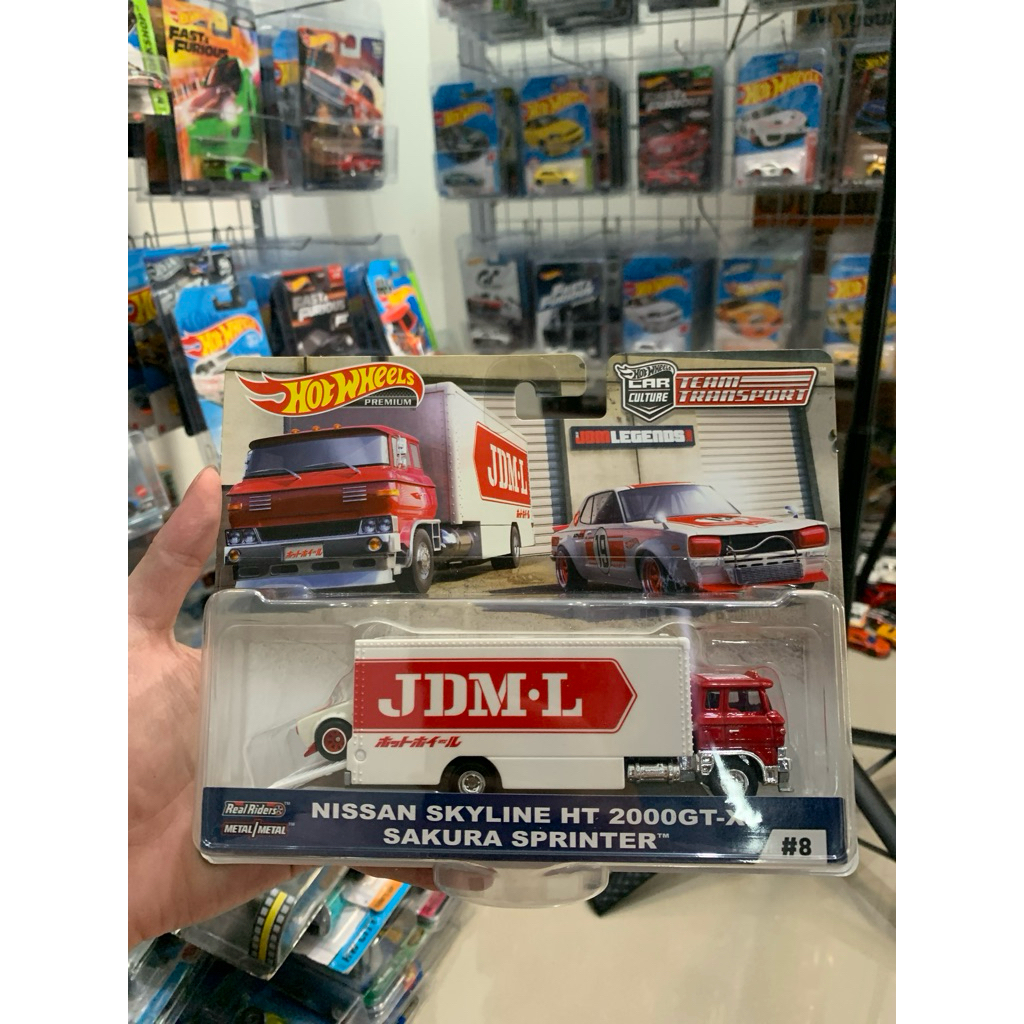 Hotwheels Team Transport Nissan skyline HT 2000GT-X Sakura Sprinter