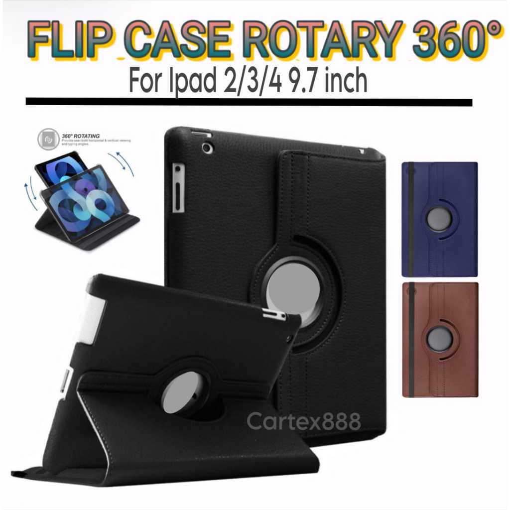 Case Rotary Ipad gen 2 3 4 / case ipad 2 / case ipad 3 / case ipad 4 / casing ipad 2 / casing ipad 3