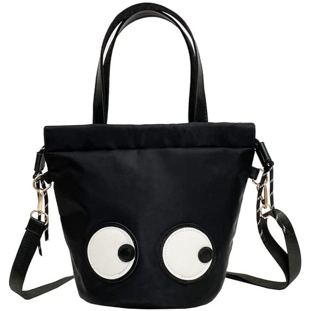 NETRA Serut Bag Tas Bahu / Tas Tangan Motif Mata Korea BKK Taobao Viral Nylon Premium