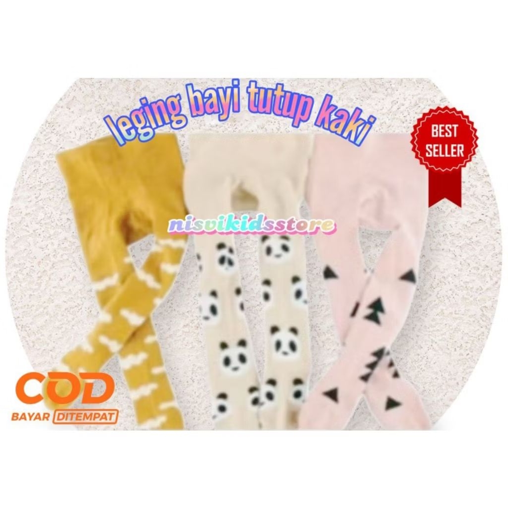 LEGGING ANAK TUTUP KAKI 4PCS/STRICT LEGGING ANAK/LEGGING BAYI/LEGING KARAKTER TUTUP KAKI