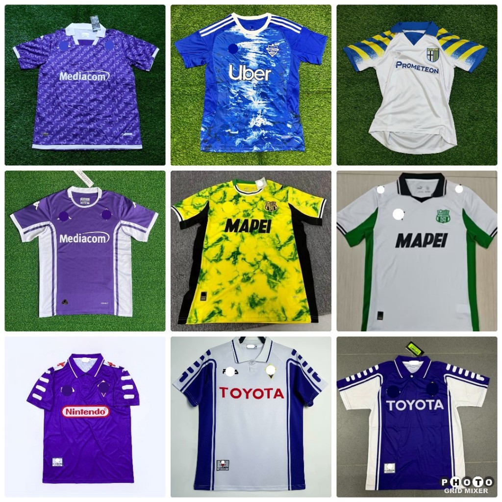 RETRO MEDIOKER COMO FIORENTINA PARMA SASSUOLO UDINESE HOME AWAY JERSEY BAJU BOLA KLASIK 1994 - 2002 