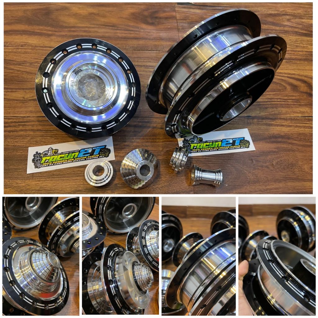 TROMOL SET RX KING COSTOM BUBUT POLES CROME