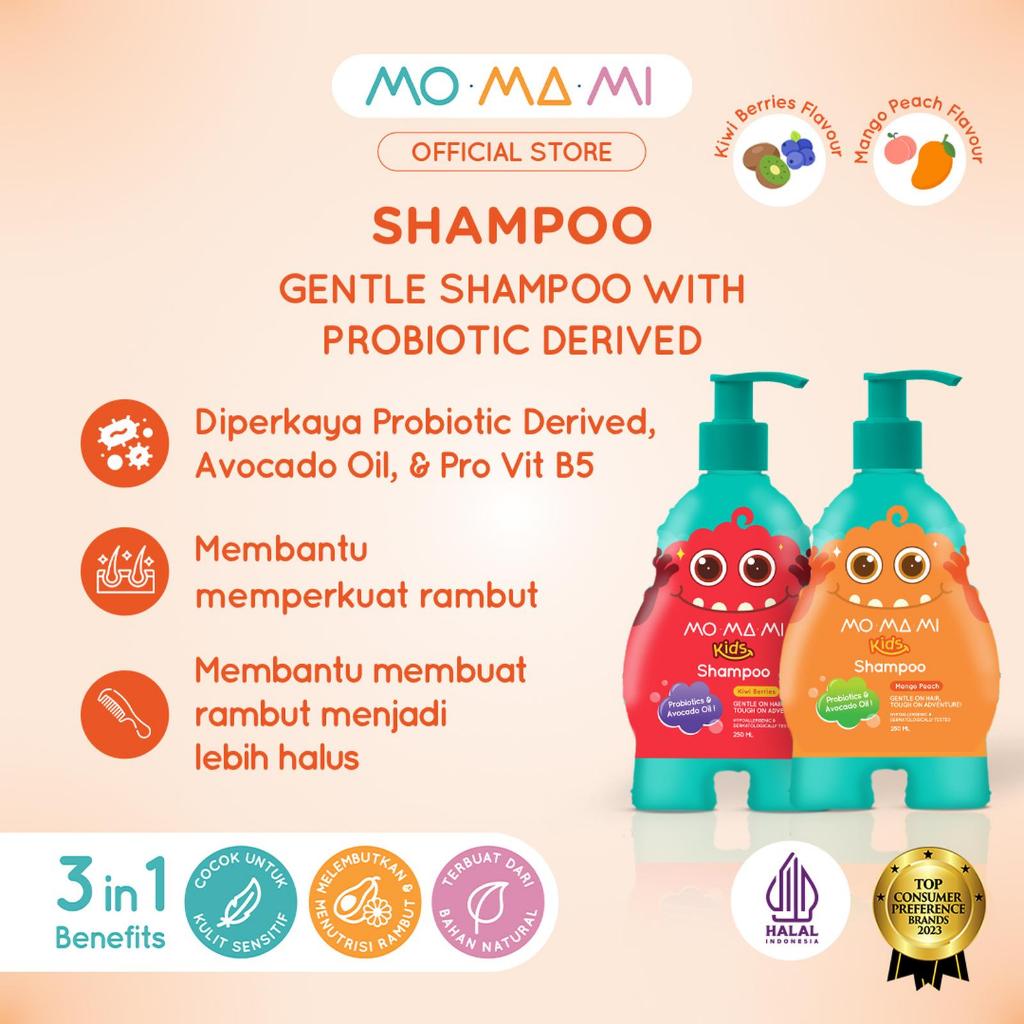 MOMAMI SHAMPOO 250ml | SHAMPOO ANAK | SHAMPOO HARUM | SHAMPOO
