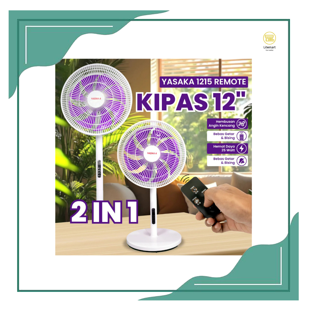 YASAKA STAND FAN 12'' REMOTE S/F 1215 R