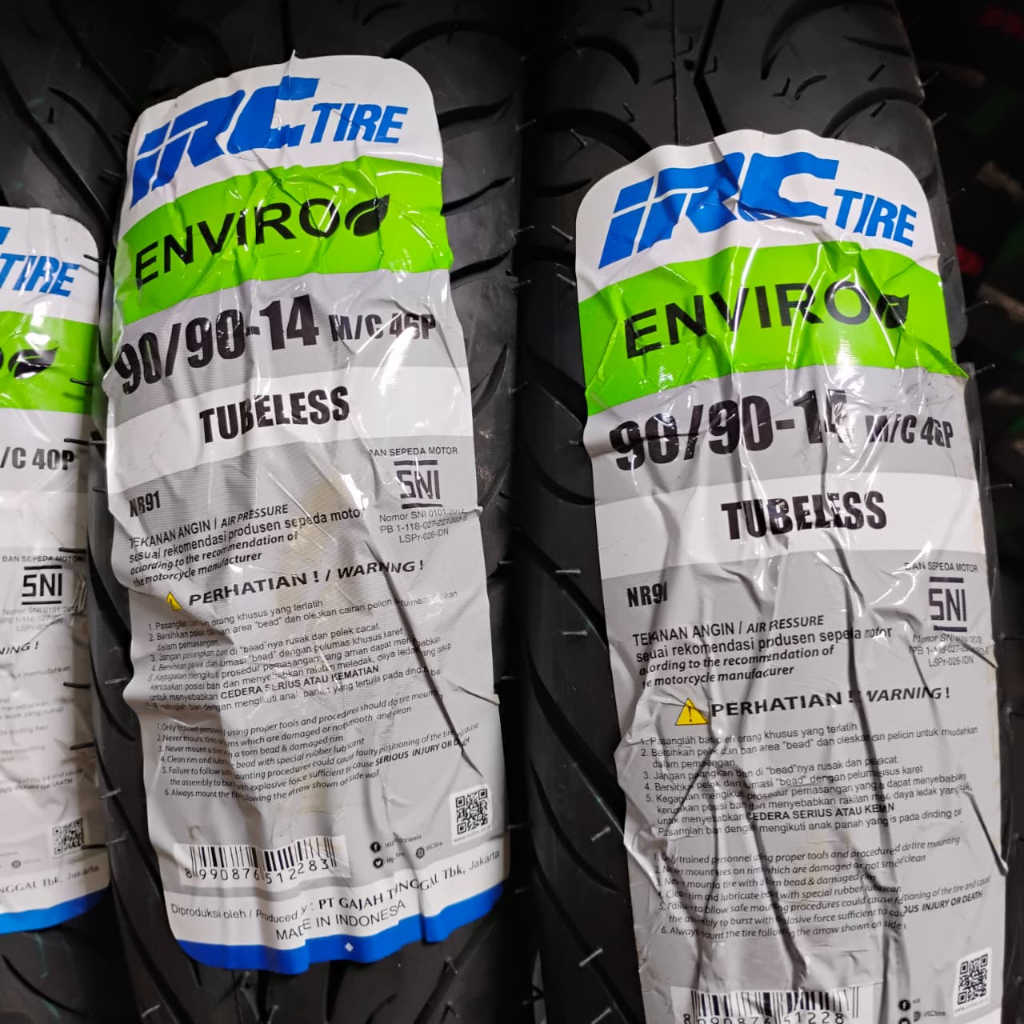 Ban Tubeless IRC Enviro 90/90-14 | Ban Motor Ring 14