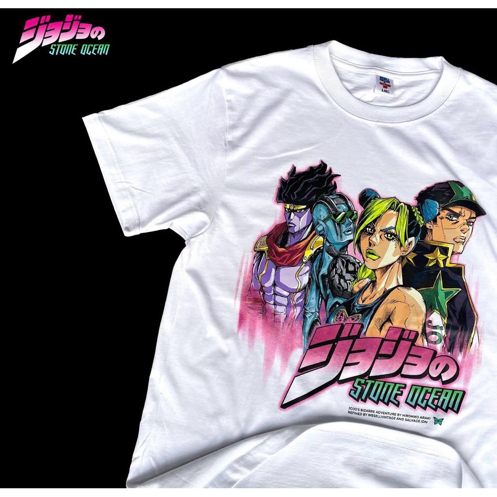 T-Shirt / Tees Bootleg Jojo Bizarre Anime White Colour (NEW)
