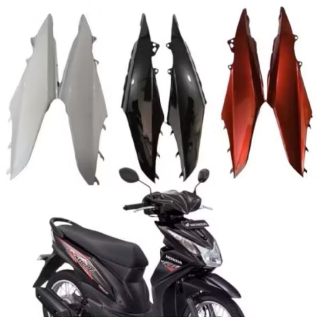 TERMURAH COVER BODY/BODY SAMPING BEAT FI 2013,2014,2015 HITAM