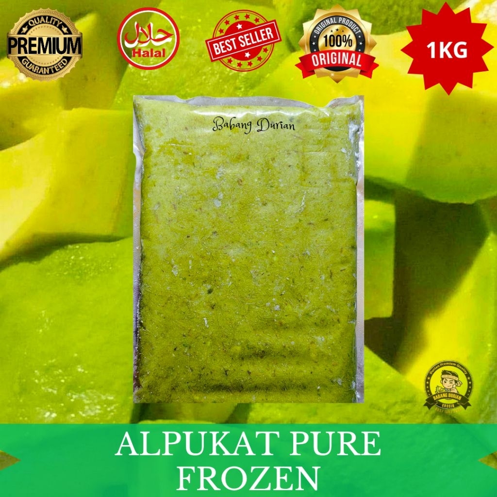 ALPUKAT PURE FROZEN 1KG UNTUK OLAHAN MINUMAN/MAKANAN