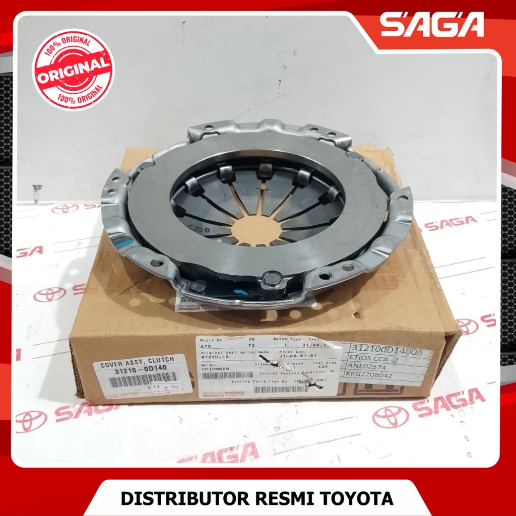 SAGA | Matahari Dekrup Clutch Cover Assy Etios Valco Original Toyota 31210-0D140