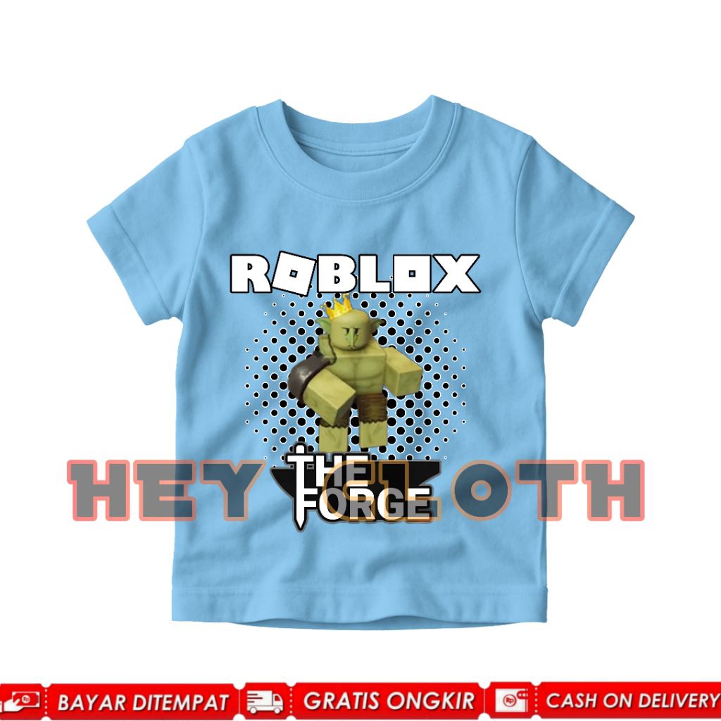 Kaos Anak Roblpx The Forge Goblin King T-Shirt Baju Anak Game Roblox