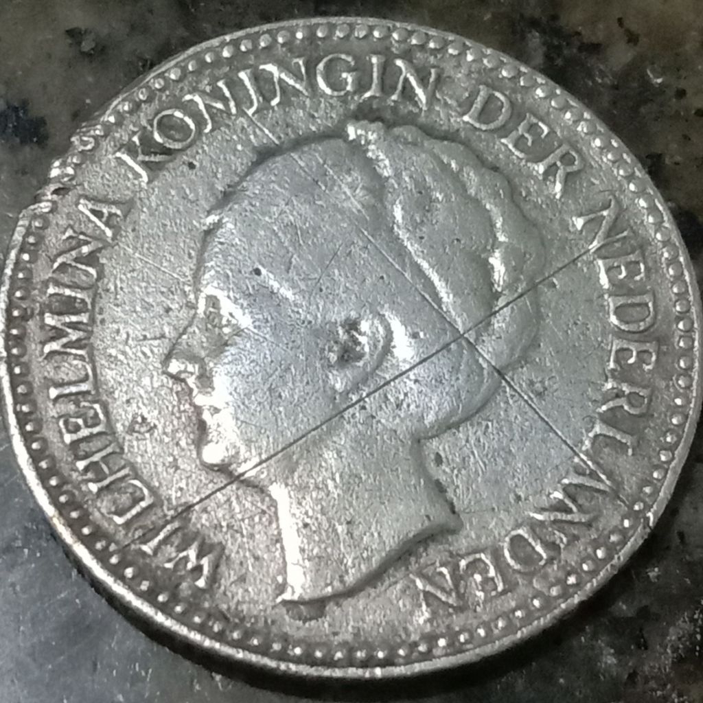 Koin Wilhelmina Koningin der Nederlanden / Koin Perak Asli / Koin Kuno / Koin Belanda / Koin Gulden