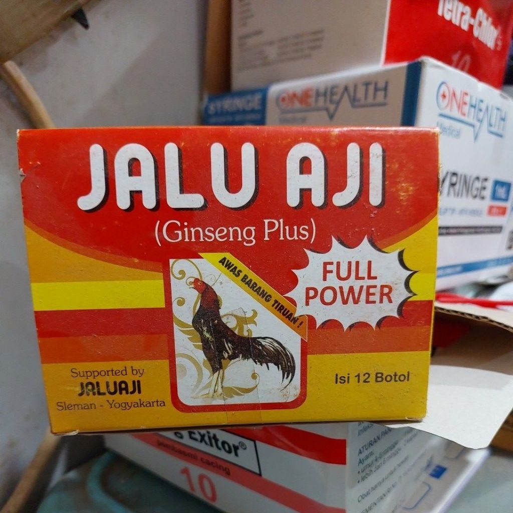 1 dus 12 botol JALU AJI JAMU HERBAL AYAM ADUAN STAMINA TENAGA