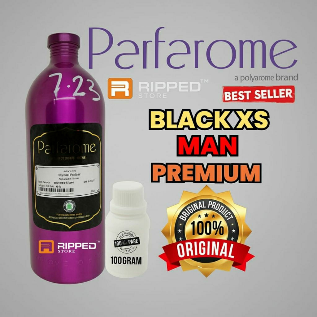 100ml Bibit Parfum Murni Black Xs Man Premium Original Parfarome
