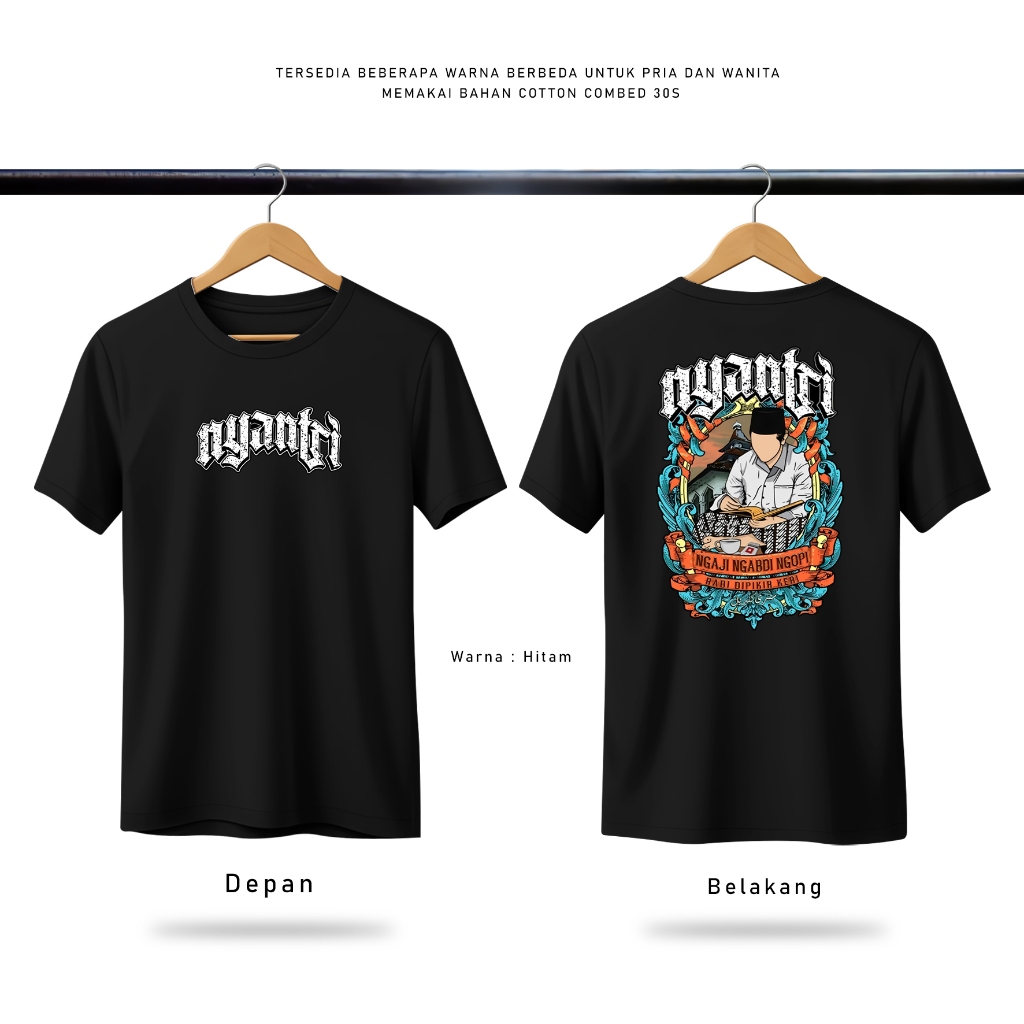 KAOS NYANTRI DISTRO SANTRI LENGAN PENDEK DISTRO SANTRI SALAFY KEREN  KANG SANTRI GAUL DAKWAH ISLAMI 