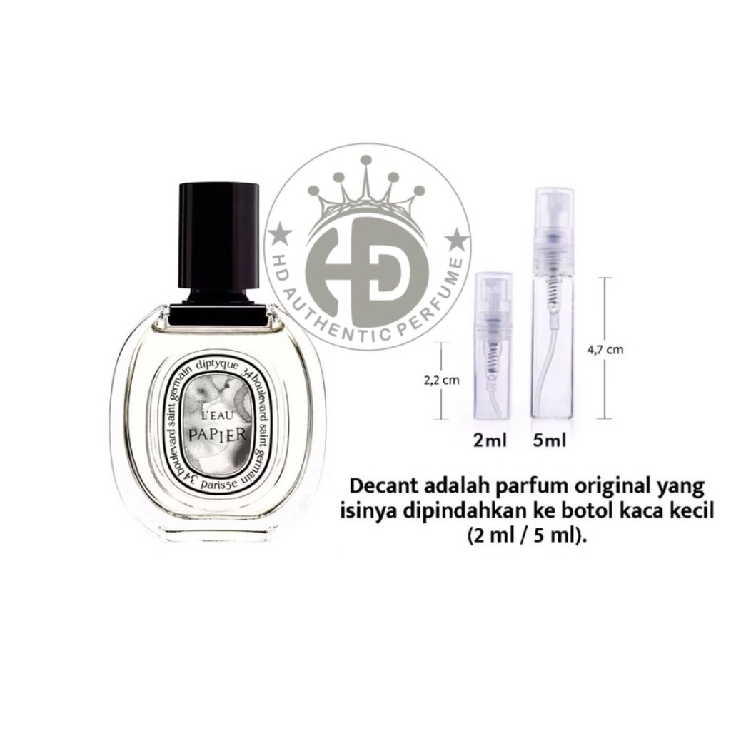 HD Authentic Perfume - Decant Diptyque L’Eau Papier