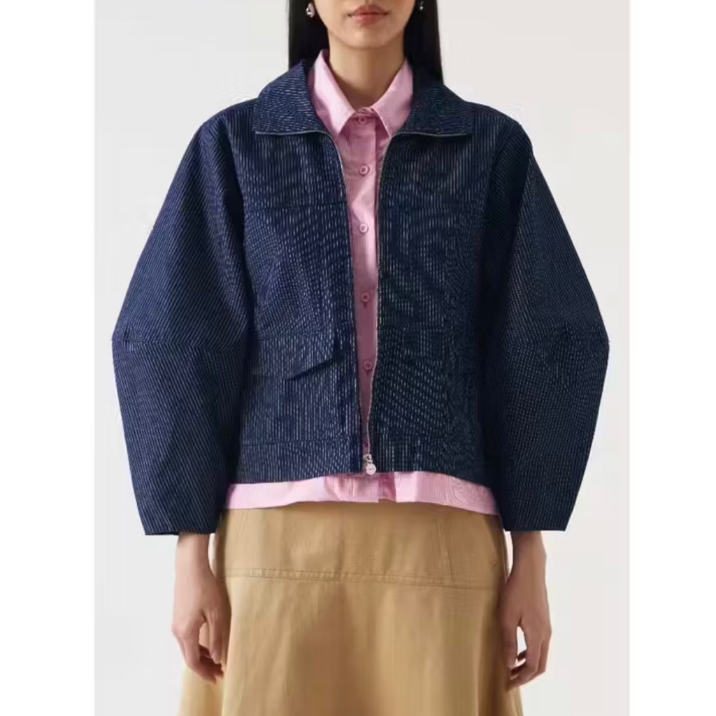 NASL By Nagita Slavina Jacket Denim Layer Pink
