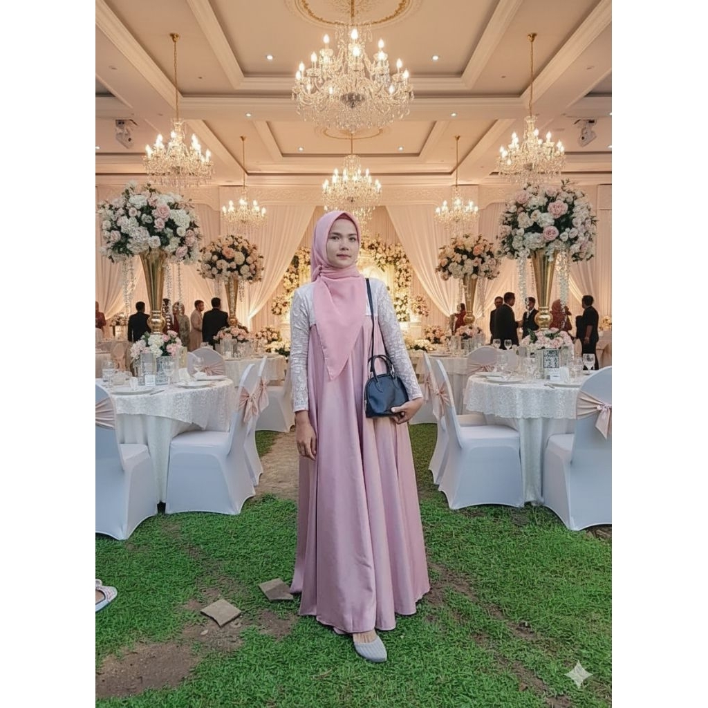 DRESS GAUN PESTA SIMPLE MODERN TERMURAH/TERBAIK/ORIGINAL