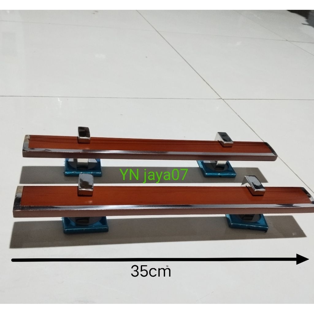 Gagang Pintu Minimalis Stainless Full Set 35cm handlekotak