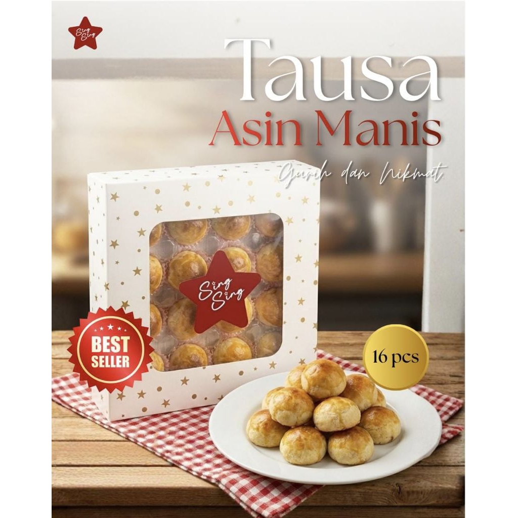 TAUSA PIA ASIN MANIS MINI ( KUE KACANG HIJAU)