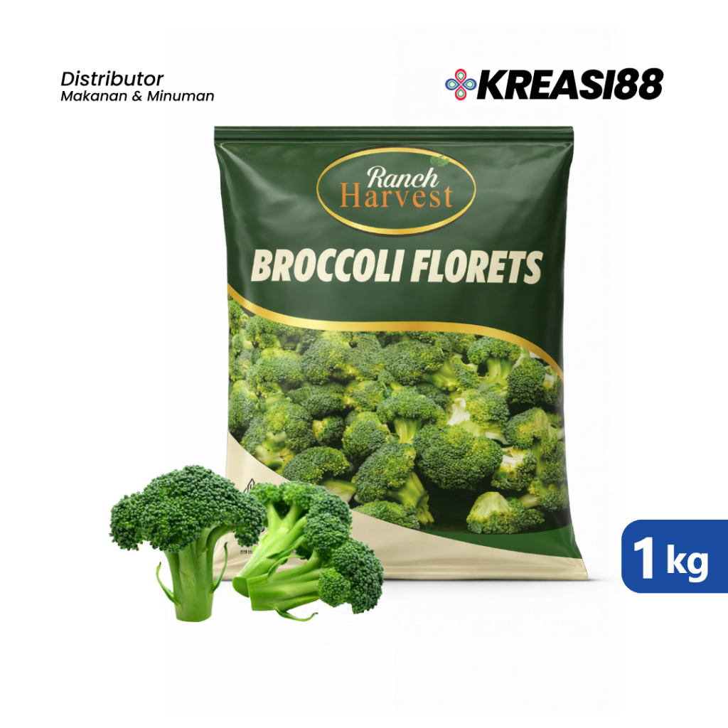 Sayur Beku Ranch Harvest 1kg - Brokoli Segar Beku