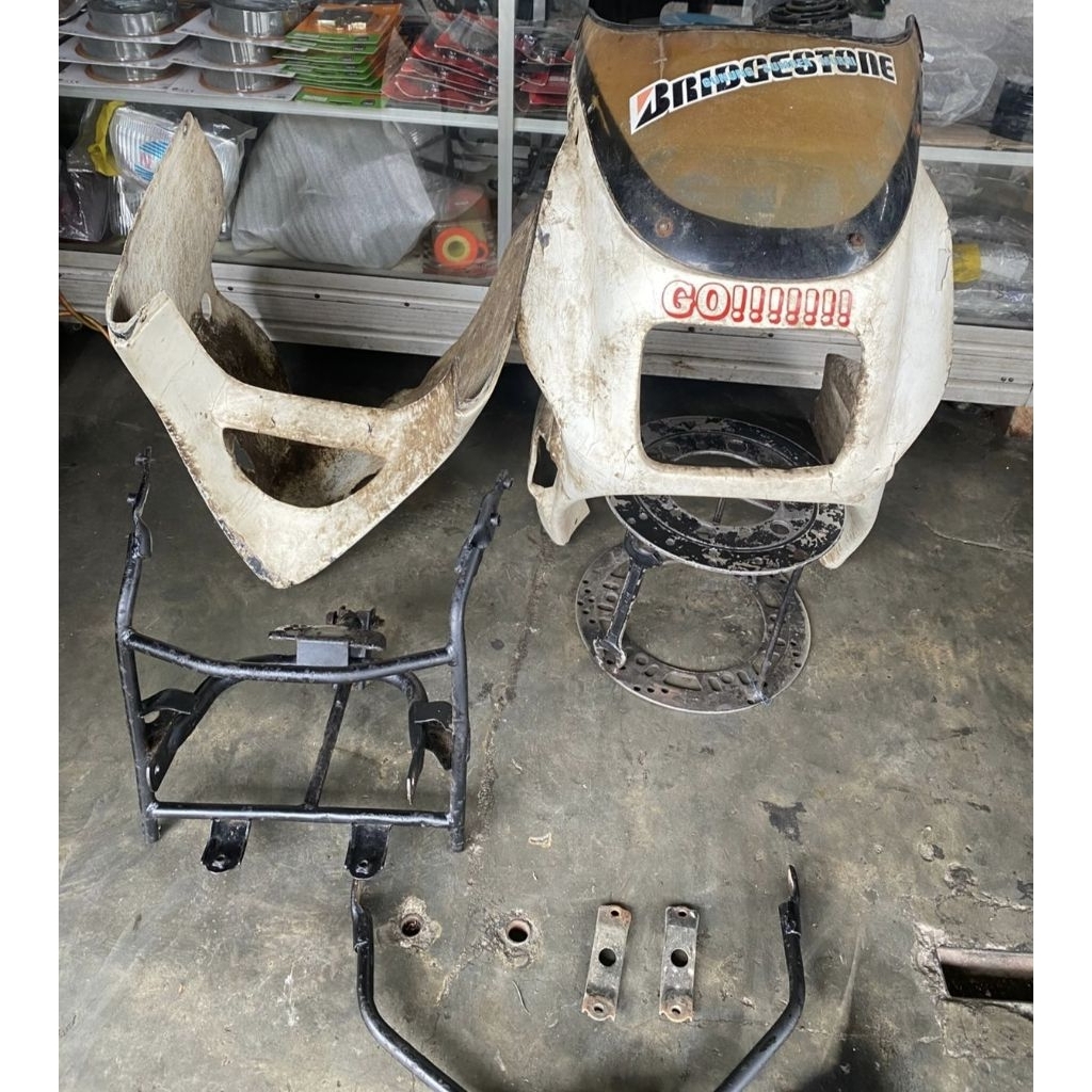 fairing set Yamaha RZR braket atas bawah tengah bracket dudukan fering